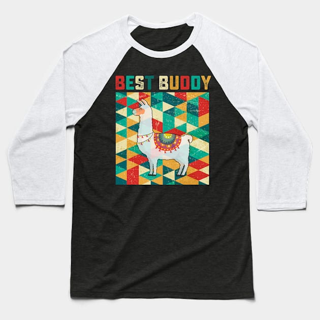 Best Buddy Llama Baseball T-Shirt by danieldamssm